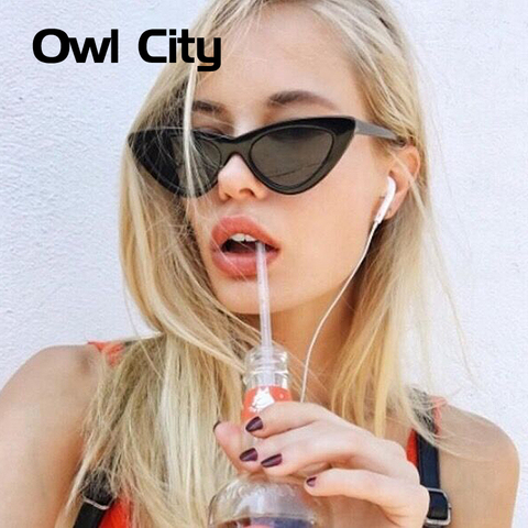 Owl City Vintage Women Sunglasses Cat eye Eyewear Brand Designer Retro Sunglass Female Oculos de sol UV400 Sun Glasses ► Photo 1/6