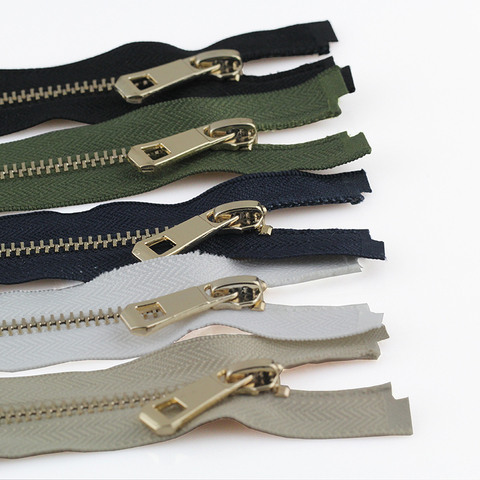 5#  35/45/55/65/75/85cm open-end auto lock rose gold plating zipper use for clothes shoes pocket garment ► Photo 1/4