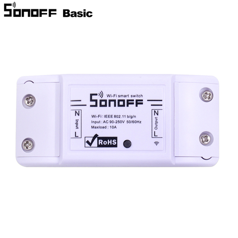 Itead Sonoff Basic Wifi Switch Wireless Remote DIY Automatic Light Smart Home Automation Relay Module Controller Work with Alexa ► Photo 1/6