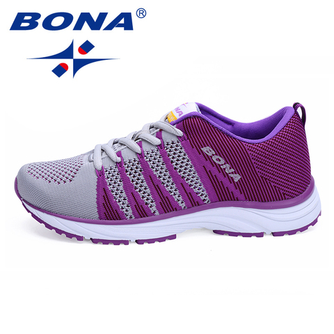 BONA New Typical Style Women Running Shoes Outdoor Walking Jogging Sneakers Lace Up Mesh Athletic Shoes soft Fast Free Shipping ► Photo 1/4