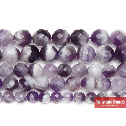 9th Aug Free Shipping Faceted White Crystals Amethysts Quartz Round Loose Beads 4 6 8 10MM Pick Size for Jewelry Making ► Photo 1/1