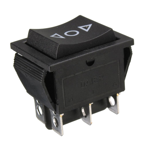 6 Pin DPDT Power Window Momentary Rocker Switch AC 250V/10A 125V/15A For Car Window Sunroof Double Pole/Throw Momentary Switch ► Photo 1/5