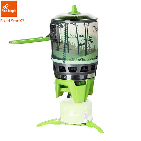 Fire Maple Camping Gas Burners Outdoor Backpacking Cooking System 2200W 0.8L 600g With piezo ignition Gas Stove FMS-X3 ► Photo 1/6