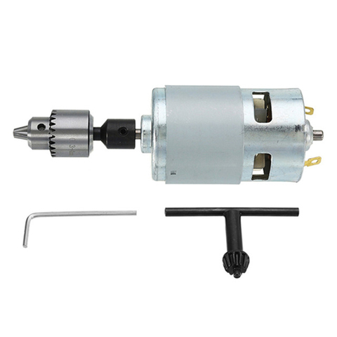 Dc 12-24V 775 Motor Electric Drill With Drill Chuck Dc Motor For Polishing Drilling Cutting ► Photo 1/6