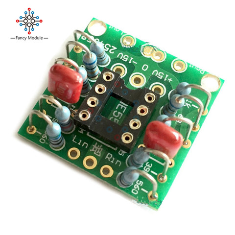 Dual OP Amp Board Preamp DC Amplification PCB for NE5532 OPA2134 OPA2604 AD826 ► Photo 1/6