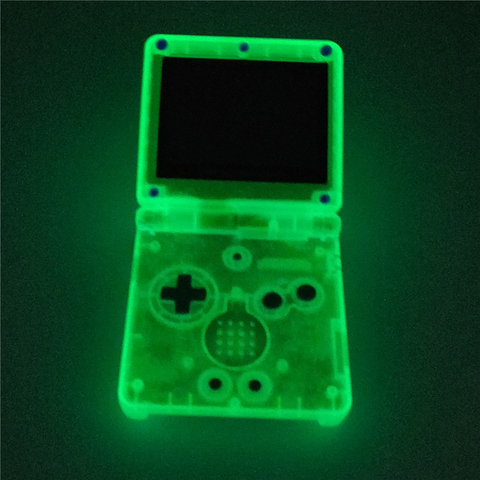 Replacement For GBA SP Glow in the night GITD Luminous clear blue