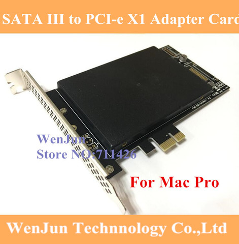 1PCS Free Shipping PCI Express SATA III SSD Adapter with SATA III port for Mac Pro 3.1-5.1 (2008-2012) ► Photo 1/1