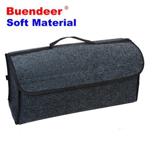 Buendeer Car Soft Felt Storage Box Trunk Bag Vehicle Tool Box Multi-use Tools Organizer Bag Carpet Folding for emergency Box ► Photo 1/4