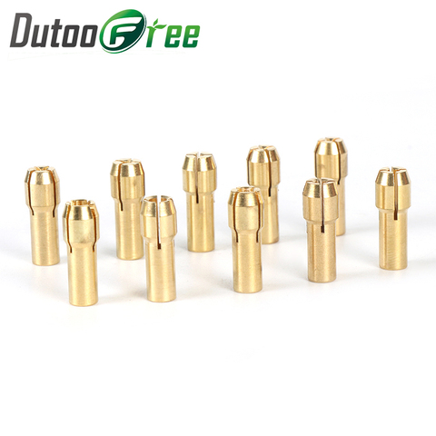Dutoofree Electric Grinding Accessories Mini Drill Brass Collet Chuck For Dremel Rotary Tool Including Engraving Pen Copper Core ► Photo 1/6