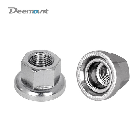 Deemount Fixed Gear Bicycle Hub Nuts Front Rear Drum Hub Axle Fastening M9 M10 Nut With Anti-skid Texture for Firm Mount ► Photo 1/6