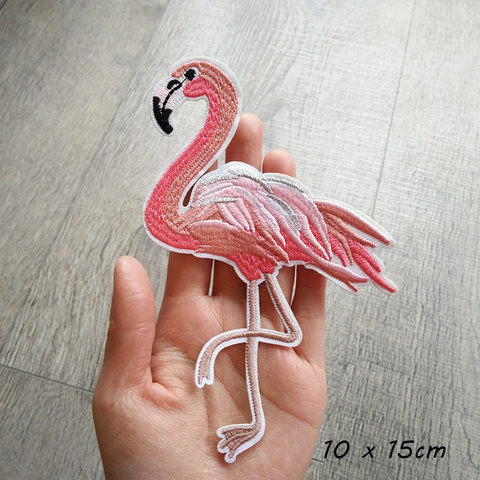 High Quality 1pc Flamingo Butterfly Flower Rose Embroidered Patches for Clothing Iron on Badge Clothes Sticker Stripes Applique ► Photo 1/6