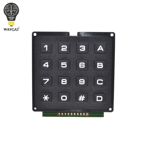 WAVGAT 4 x 4 Matrix Array 16 Keys 4*4 Switch Keypad Keyboard Module for Arduino. ► Photo 1/4