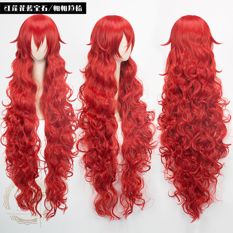 110cm Houseki no Kuni Padparadscha Cosplay Wigs Land of the Lustrous Country of Jewels TV Anime Costume Synthetic Hair + Wig Cap ► Photo 1/1