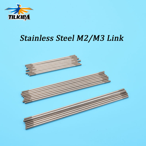 5pcs M2/M3*L150/200/250/300mm Link Stainless Steel Connecting Rod  with Dual End Thread for Servos, Rod End Linkage&DIY Material ► Photo 1/6