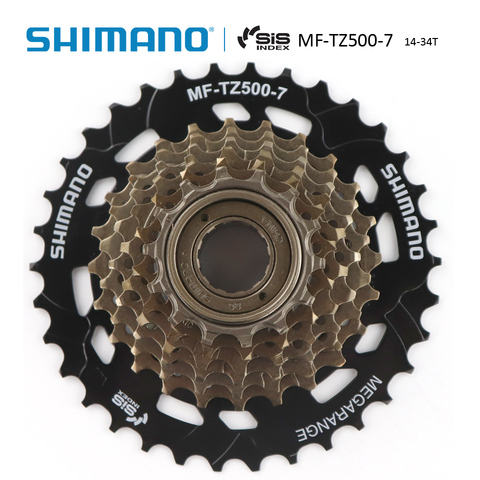 SHIMANO  MF-TZ500 7 Speed Bicycle Freewheel 14-28T 14-34T Sprocket 7s Steel for MTB Road Folding Bike Cycling Bicycle ► Photo 1/5