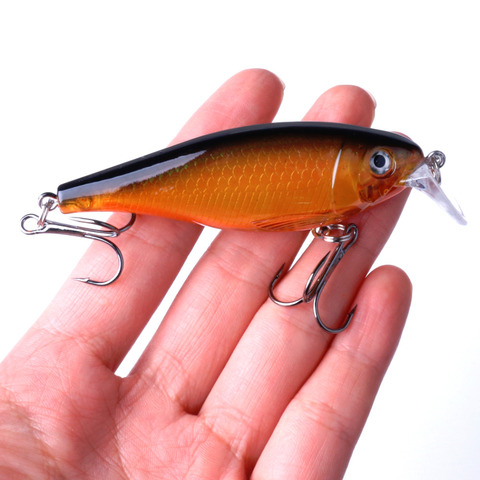 HENGJIA 9cm/13.5g Floating Fishing Lures hard bait Rattle Sound Wobblers pesca Artificial Shallow Diving Crankbaits bass ► Photo 1/6