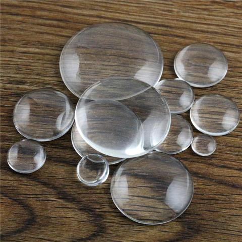 6mm 8mm 10mm 12mm 14mm 16mm 18mm 20mm 25mm 30mm 35mm Round Flat Back Clear Glass Cabochon, High Quality,Wholesale Promotion ► Photo 1/1