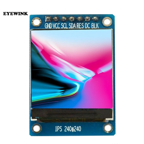 New IPS 1.3 inch 3.3V 12PIN SPI HD Full Color TFT Display Screen ST7789 Drive IC 240*240 ► Photo 1/5