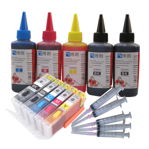 PGI-450 Refill ink kit For Canon PIXMA IP7240 MG5440 MG5540 MG6440 MG6640 MG5640 MX924 MX724 IX6840 printer pgi450 ink cartridge ► Photo 1/5