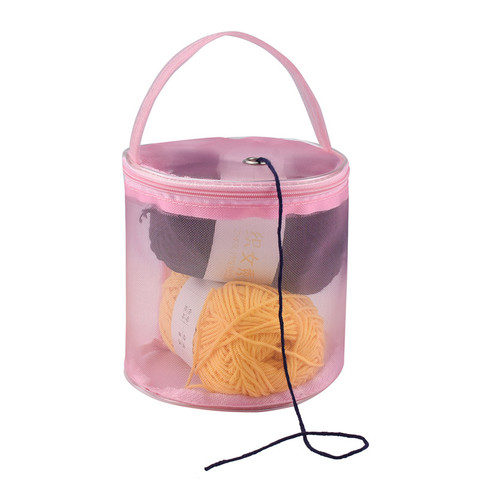 MESH BAG DIY Hand Weaving Tools Yarn Storage Knitting Bag