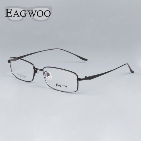 Pure Titanium Eyeglasses Full Rim Optical Frame Prescription Spectacle Business Glasses For Men Super Light Eyeglasses Window ► Photo 1/4