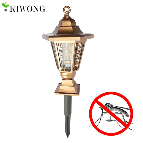 Solar Powered Outdoor Insect Killer Bug Zapper Mosquito Killer Hang or Stick in the Ground Dual Modes Garden Light Lamps ► Photo 1/6