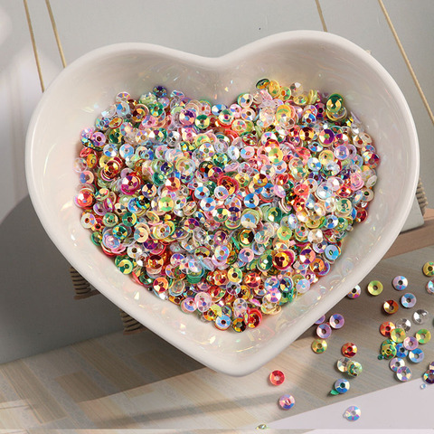10g/pack 3mm Cup Round Sequin PVC loose Sequins For Party Crafts Paillette Sewing Decoration DIY Accessory ► Photo 1/6