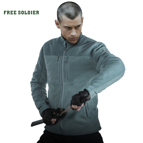 FREE SOLDIER Outdoor Sports Camping Hiking Tactical military Men's Jacket warmth Coat Sweatshirt Wear-resistant for climbing ► Photo 1/6
