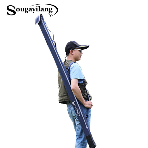 Sougayilang 1.6m/5.25FT Folding Fishing Rod Bag For Lure Fishing Rod Neoprene Bag Rod Tackle Tube Storage Bag Fishing Cases ► Photo 1/6