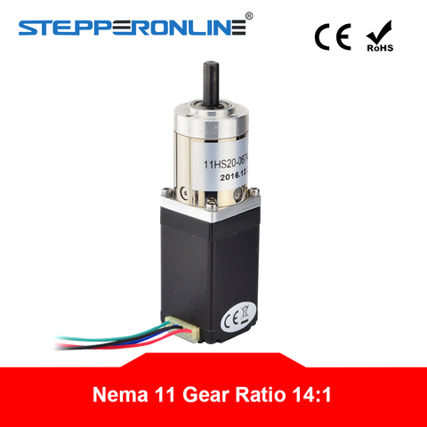 14:1 Planetary Gearbox Nema 11 Stepper Motor 0.67A 4-lead  for DIY CNC Robot 3D Printer ► Photo 1/6