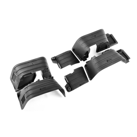 INJORA Black Plastic Front&Rear Mud Flaps Fender for 1/10 RC Crawler Axial SCX10 II 90046 90047 ► Photo 1/6