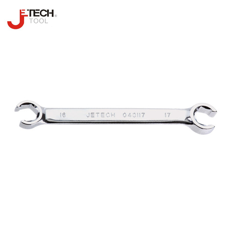 Jetech lifetime gurantee flare nut wrench metric double end oil pipe spanner 8 9 10 11 12 13 14 15 16 17 mm tools for auto ► Photo 1/1