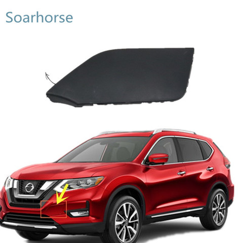 Soarhorse Front Bumper Tow Hook Eye Cover trailer Cap For Nissan X-Trail XTrail Rogue 2017 2022 ► Photo 1/3