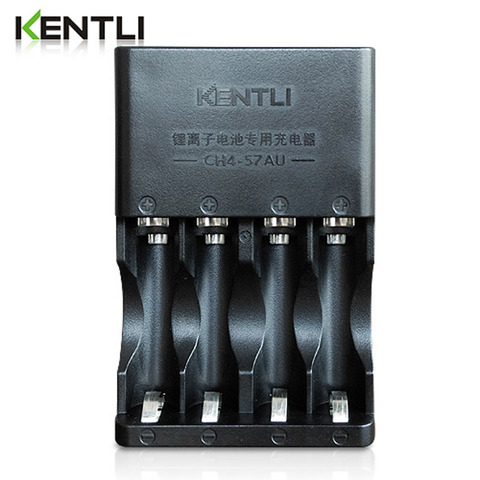 4 slot KENTLI polymer lithium li-ion charger for 1.5V AA AAA lithium li-ion rechargeable battery ► Photo 1/4