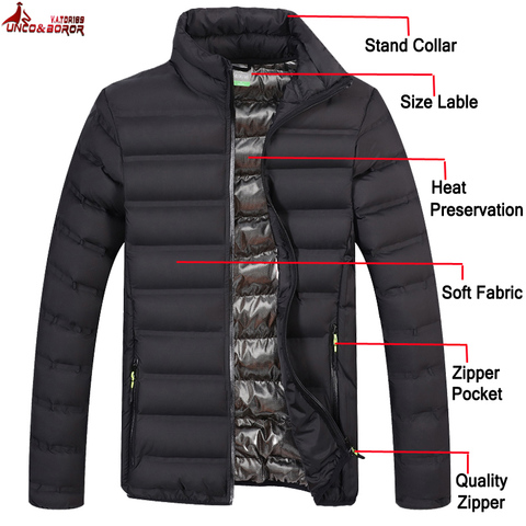 men`s windbreaker jacket slim fit winter jacket men parka coat streetwear Bomber Jacket male sportswear autumn clothing ► Photo 1/5