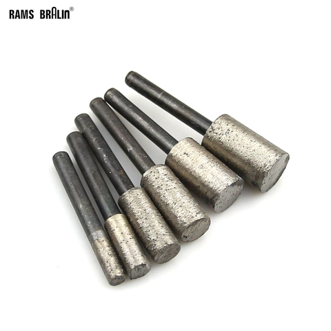 6 pieces OD 6-16mm Cylindrical Diamond Sintered Mounted Grinding Head for Stone Engraving Carving Grinding ► Photo 1/3