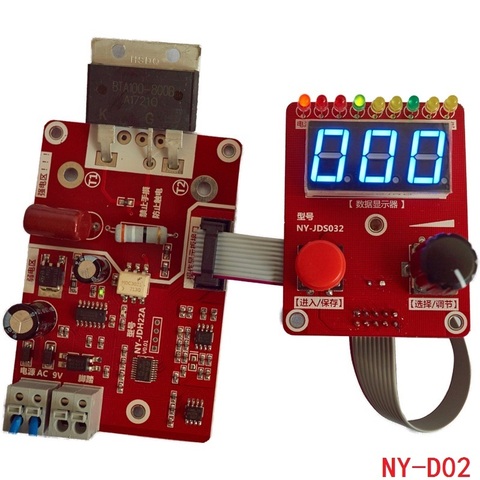 NY-D02 Double pulse Spot welding machine encoder Time Digit Module Control Panel Plate adjustable current Controller ► Photo 1/2