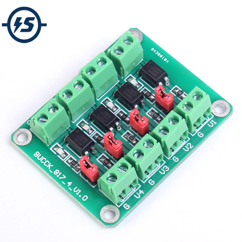 PC817 4 Channel Optocoupler Isolation Board Voltage Converter Adapter Module 3.6-30V Driver Photoelectric Isolated Module 817 ► Photo 1/6