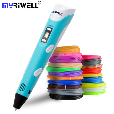 Myriwell 3D Pen LED Screen DIY 3D Printing Pen 100m ABS Filament Creative Toy Gift For Kids Design Drawing ► Photo 1/6