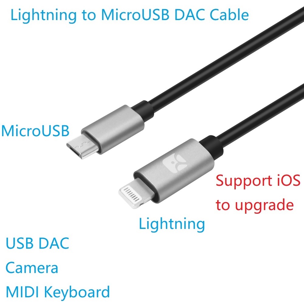Meenova Lightning-to-MicroUSB USB DAC OTG Cable for iPhone/iPad