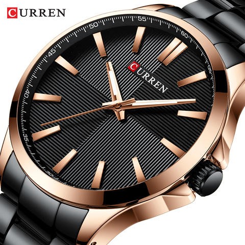 CURREN Watches Men Fashion Watch 2022 Luxury Stainless Steel Band Reloj Wristwatch Business Clock Waterproof  Relogio Masculino ► Photo 1/6