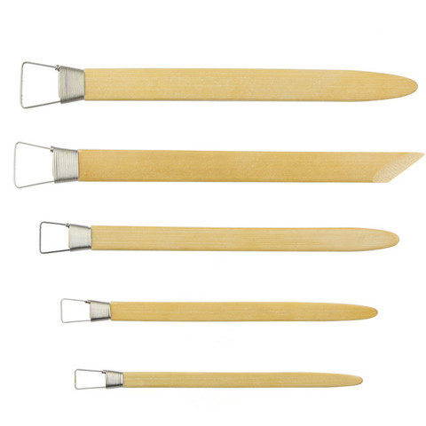 5Pcs/lot Professional Bamboo Polymer Clay Tools Pottery Ceramic Scraper Modeling Carved Sludge Sculpture Tools Hobby Supplies ► Photo 1/1