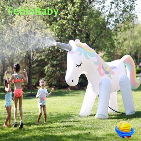 Summer Home PVC Animal Sprinkle Water Park Inflatable Elephant Outdoor Beach Toy Children Play Water Unicorn Spray Water Toys ► Photo 1/6