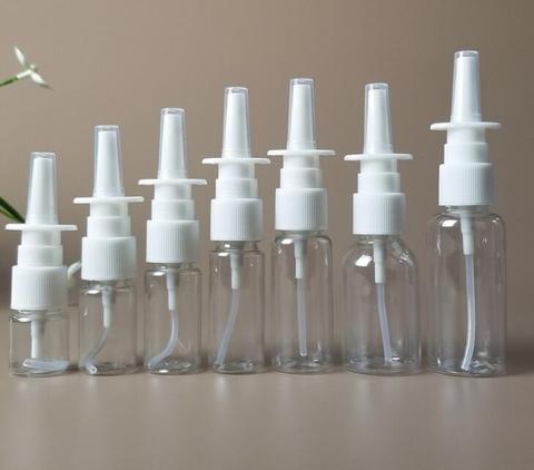 2Pcs/Lot  10ml 20ml 30ml   Empty Plastic Nasal Spray Bottles Pump Sprayer Mist Nose Spray Refillable Bottle ► Photo 1/2