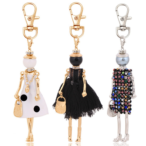 statement fashion women key chain new design keychain holder pendant charms jewelry key ring bag keyrings lady accessory ► Photo 1/6