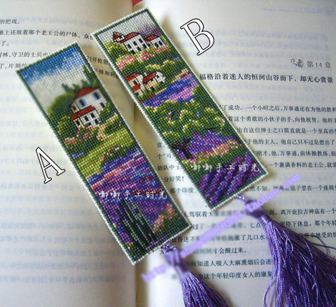901 Bookmark Lavender Manor DIY Craft Stich Set Cross Stitch Needlework Embroidery Crafts Counted Cross-Stitching Kit ► Photo 1/5