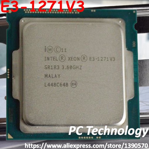 Original Intel Xeon E3-1271V3 CPU 3.60GHz 8M LGA1150 Quad-core Desktop E3-1271 V3 processor Free shipping E3 1271V3 ► Photo 1/1