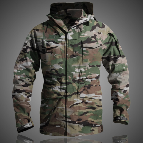 M65 UK US Army Clothes Casual Tactical Windbreaker Men Winter  Waterproof Flight Pilot Coat Hoodie Military Camouflage Jacket ► Photo 1/1