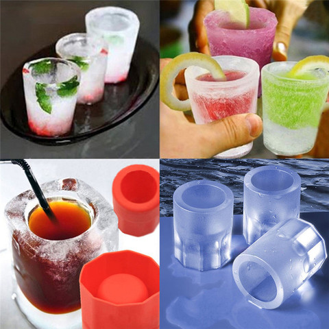 1Pc Food Grade Ice Cup Mould Bar Refrigerator Accessories Ice Cube Make Mold Tools Kitchen Gadget Silicone Cola Vodka Juice ► Photo 1/6