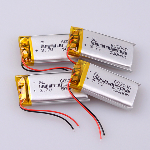 602040 500mAh Rechargeable Battery 3.7v Li Ion Po Lithium Polymer Batteries For Voice Recorder Backup Power PC ► Photo 1/6